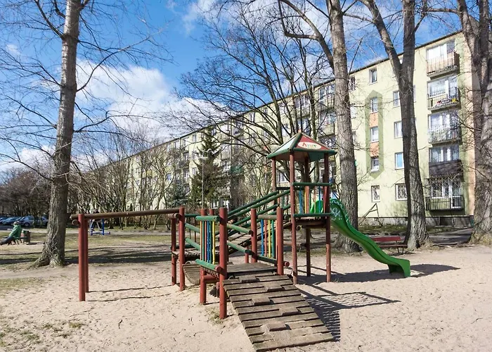 Apartament Kapitanski - Plaza 15 Min Pieszo Duzy Plac Zabaw W Parku Regana 公寓 格但斯克